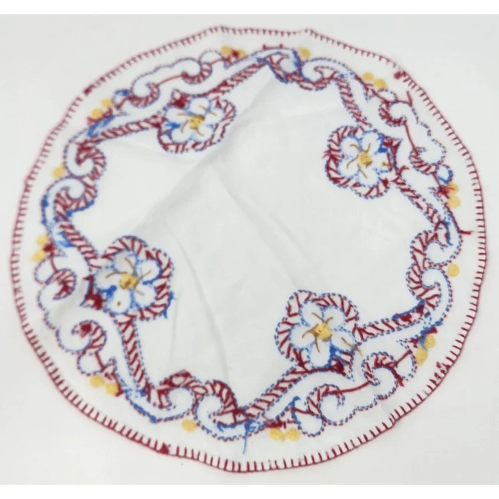 Handmade embroidered floral